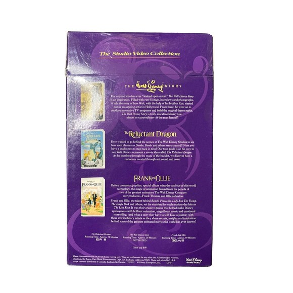 WALT DISNEY VIDEO 75th Anniversary COLLECTION 3 VHS BOX SET SEALED - Picture 2 of 4